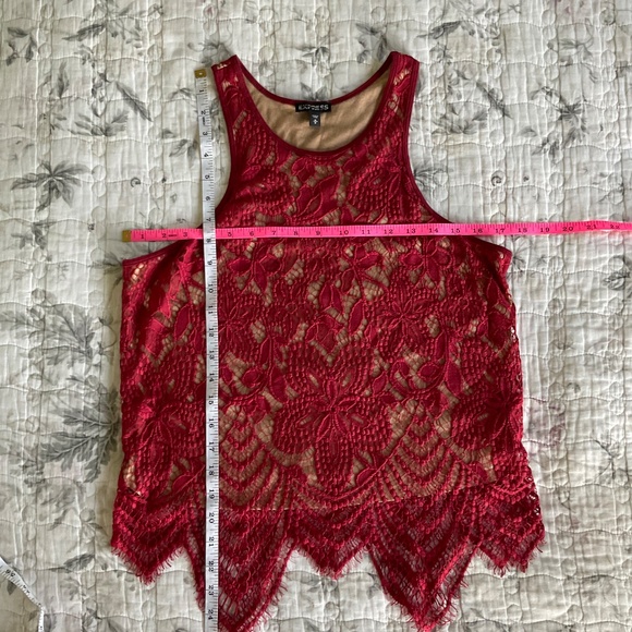 Express Lace Tank Top Medium Gorgeous Detail - Picture 5 of 8
